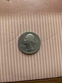 Монета Quarter dollar LIBERTY 1967