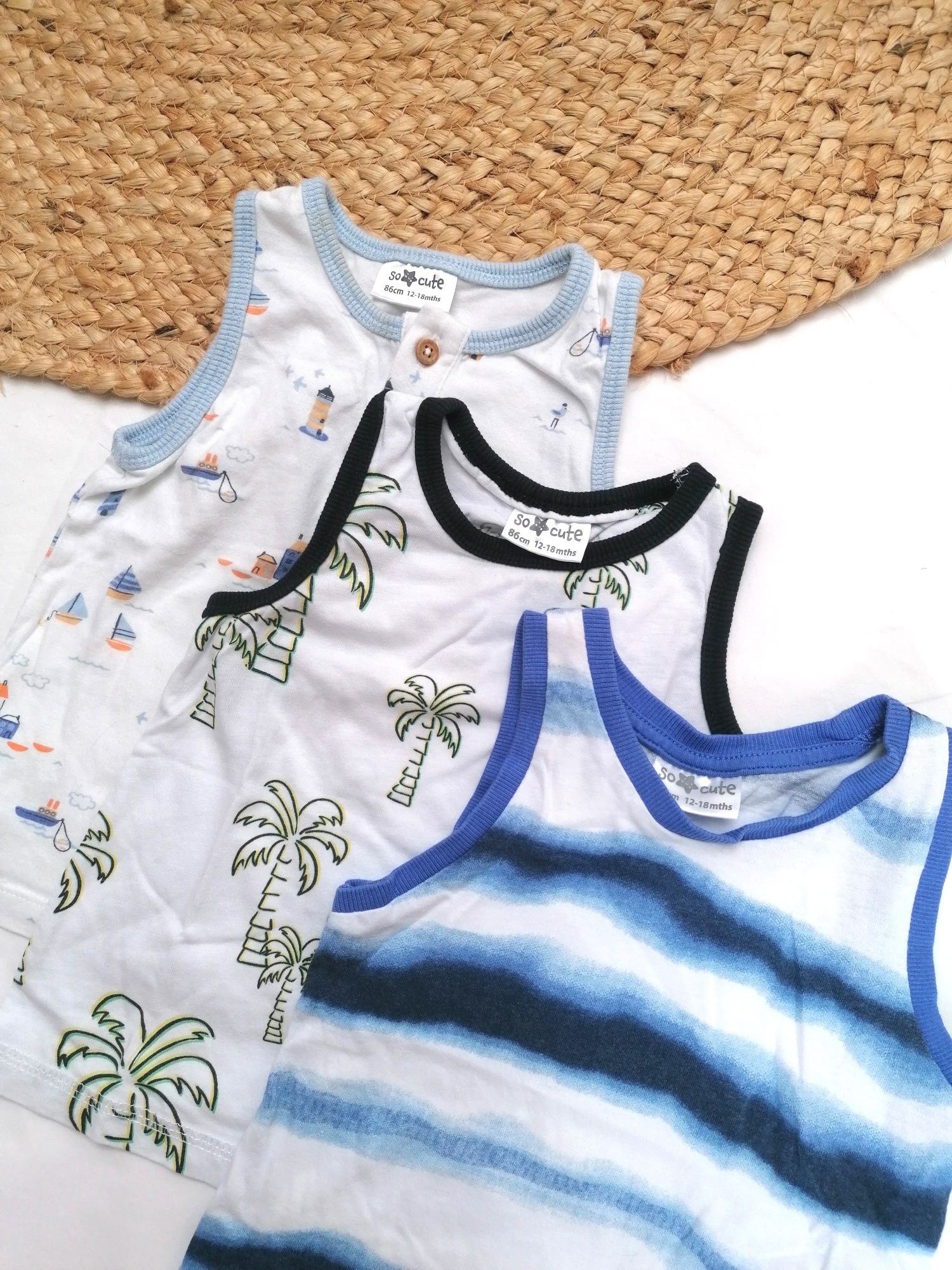 Pack 3 Tops de Cavas de Bebé