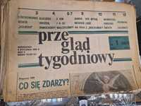 Gazety PRL "Przegląd tygodniowy" rok 1986 42 szt.