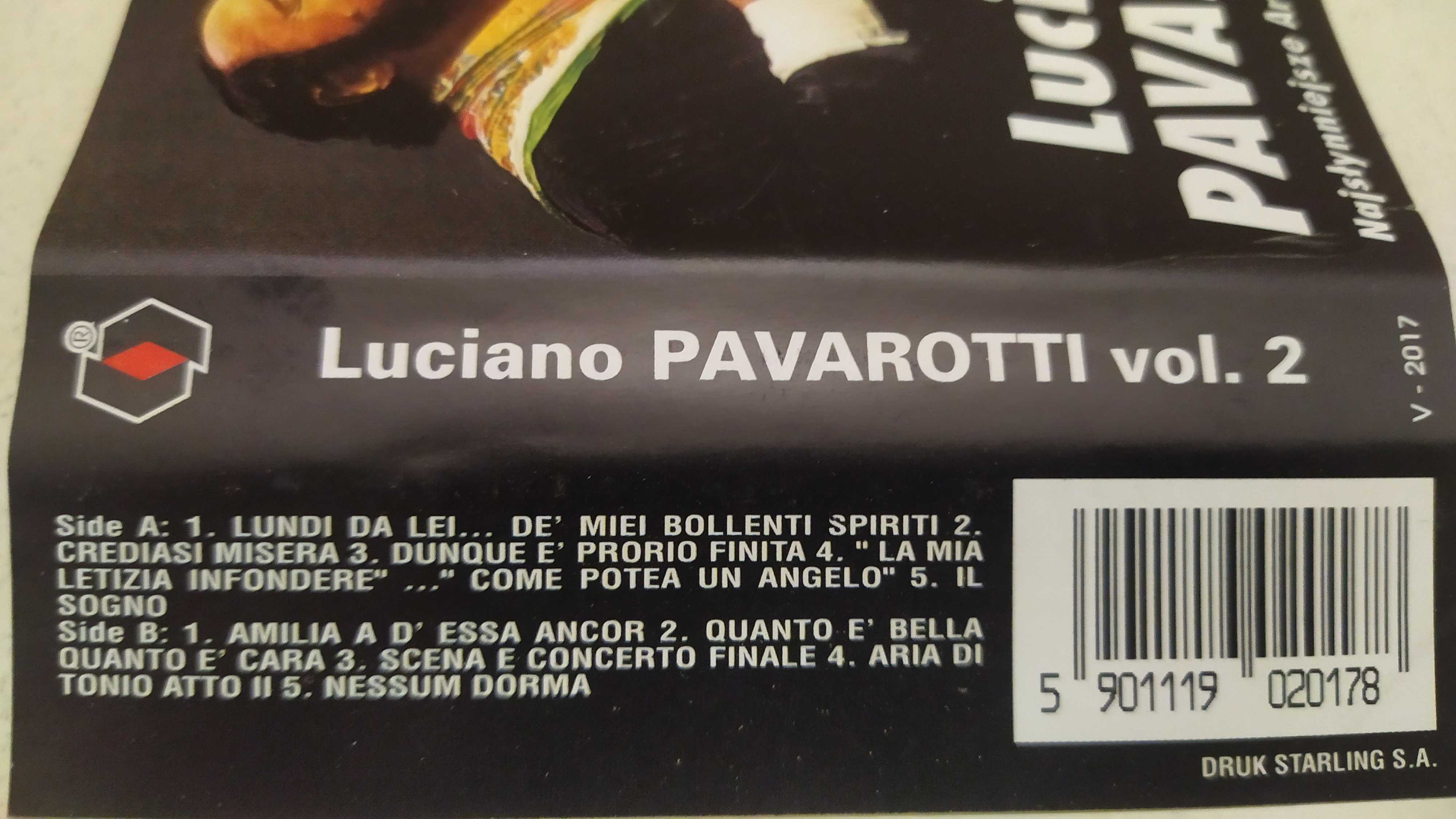 Luciano Pavarotti Najsłynniejsze arie operowe vol 2 kaseta Starling