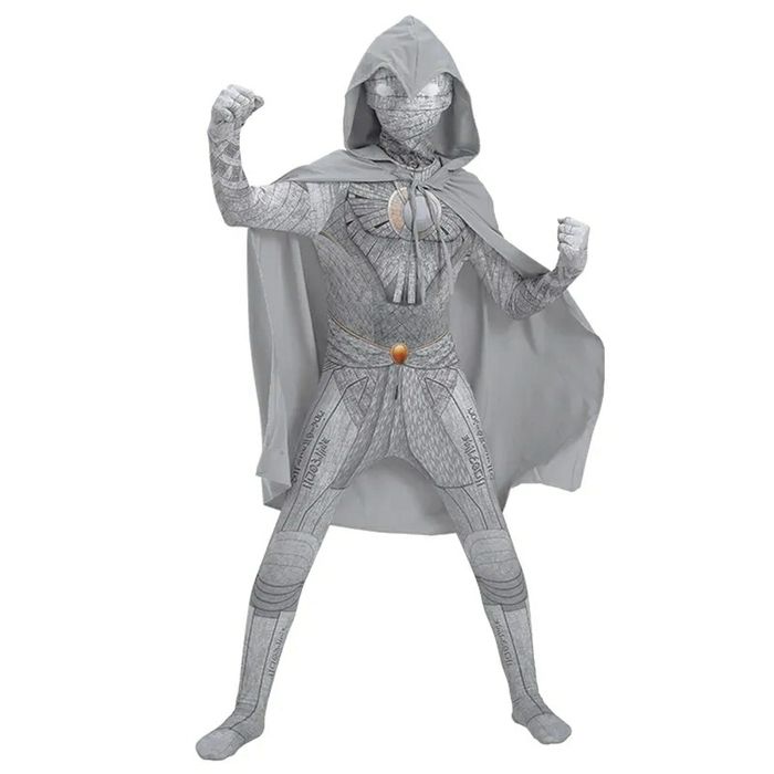 Fato e Máscara Moon Knight Adulto e Criança