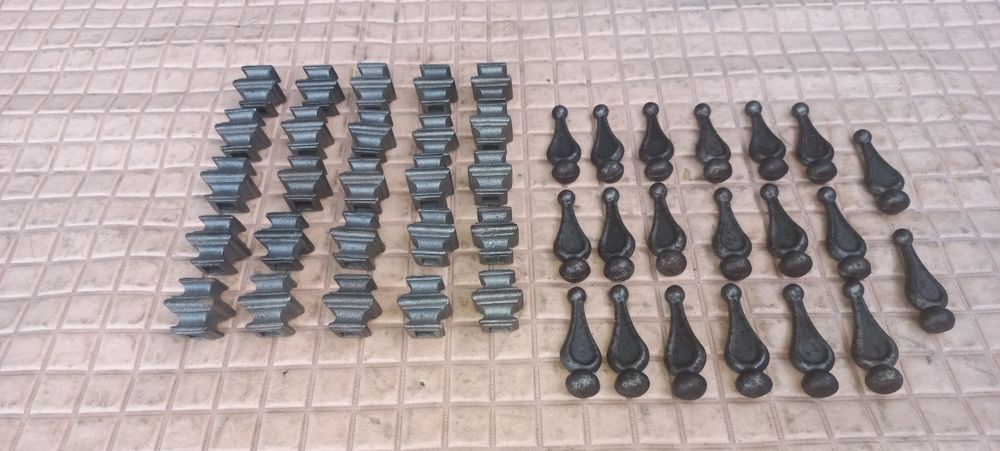 Елементи декору для кованих виробів: вставки та накінечники, нов.стан