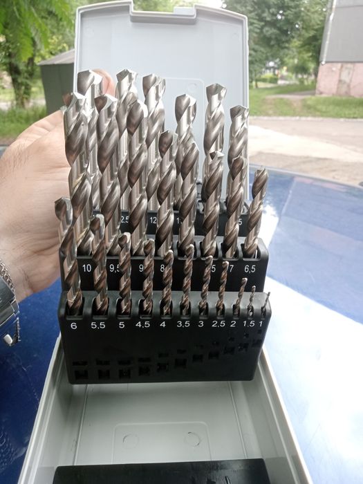 Набор сверл по металлу HSS - (1-13)х0.5мм, 25 шт Haisser Германия