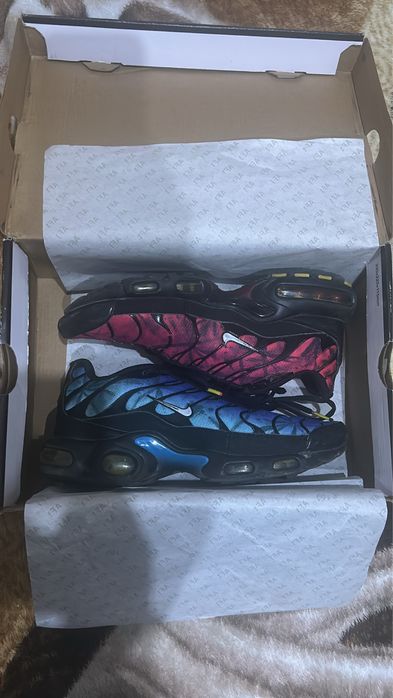 Nike air max plus tn czerwono-niebieskie