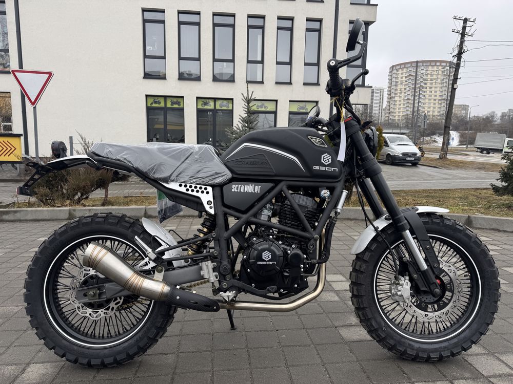 NEW Geon Scrambler 250 4V Matt Black 2025 Кредит/Доставка