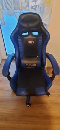 Fotel gamingowy niebieski