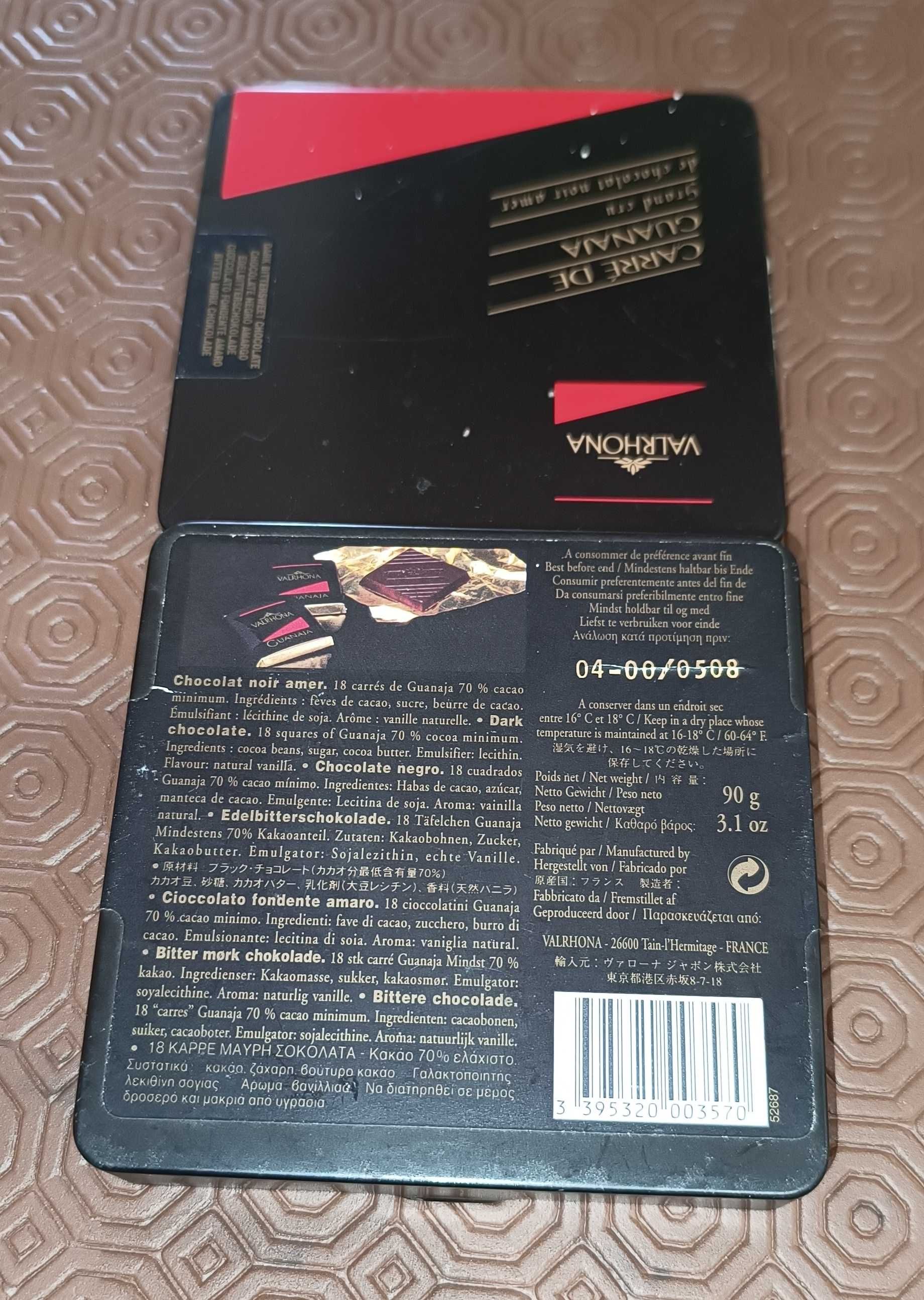 Caixa Vintage Valrhona Chocolate