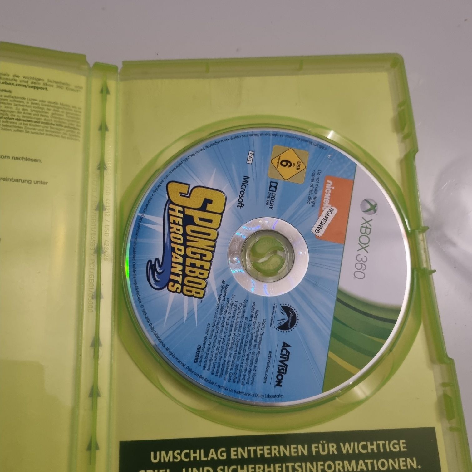 Spongebob Heropants Xbox 360