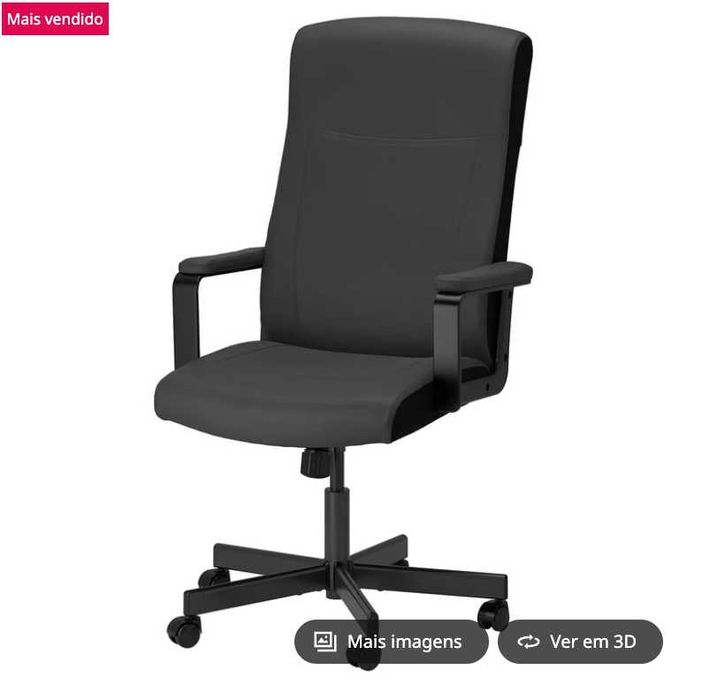 Cadeira de Escritório IKEA – Nova, selada e com fatura