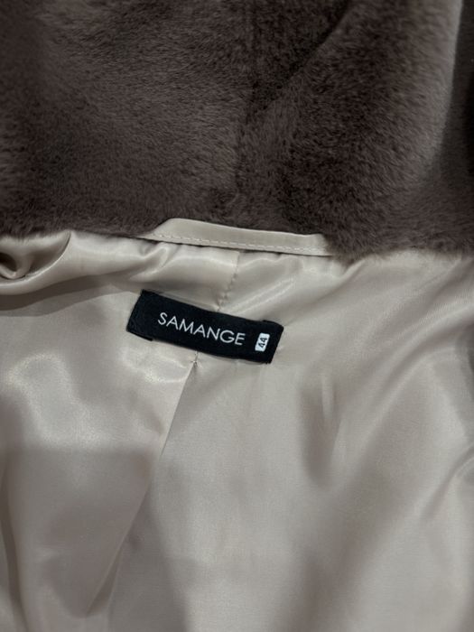 Коричнева еко-шубка