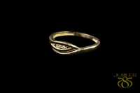 Złoty pierścionek Cyrkonie/Złoto 585 14K 1,73g Nowe