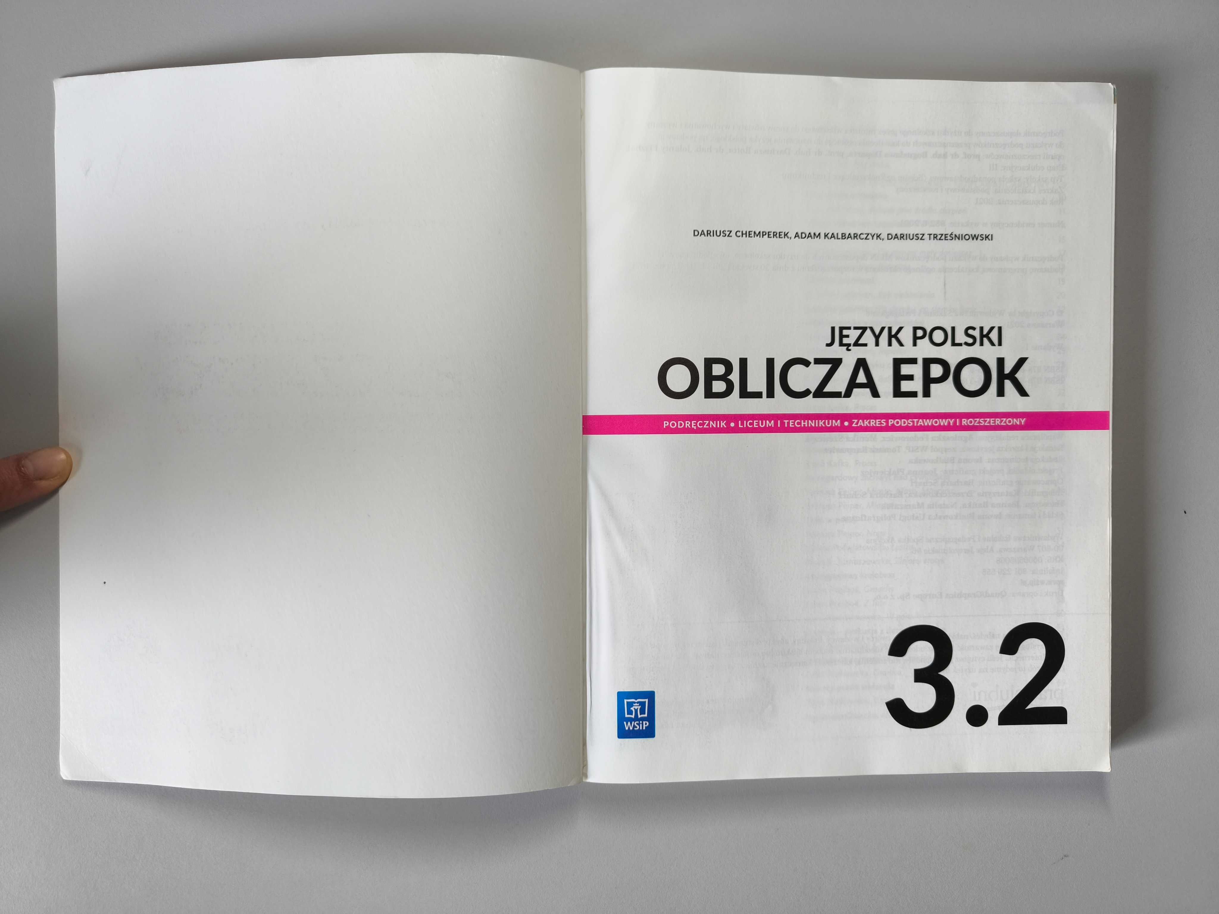 Oblicza epok 3.2 - Język Polski. Podręcznik do liceum. WSiP