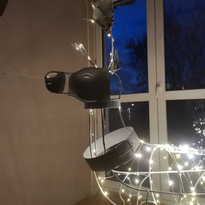 Renifer prezent ozdoba świąteczna ogrodowa ręcznie wykonany kuty 140cm