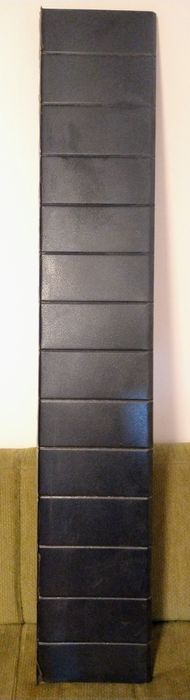Parapet zewnętrzny stalowy czarny anyracyt 175x30 cm młotkowany ideał