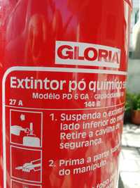 Extintor de Incêndios GLORIA PD 6 GA 6kg + Suporte de pé