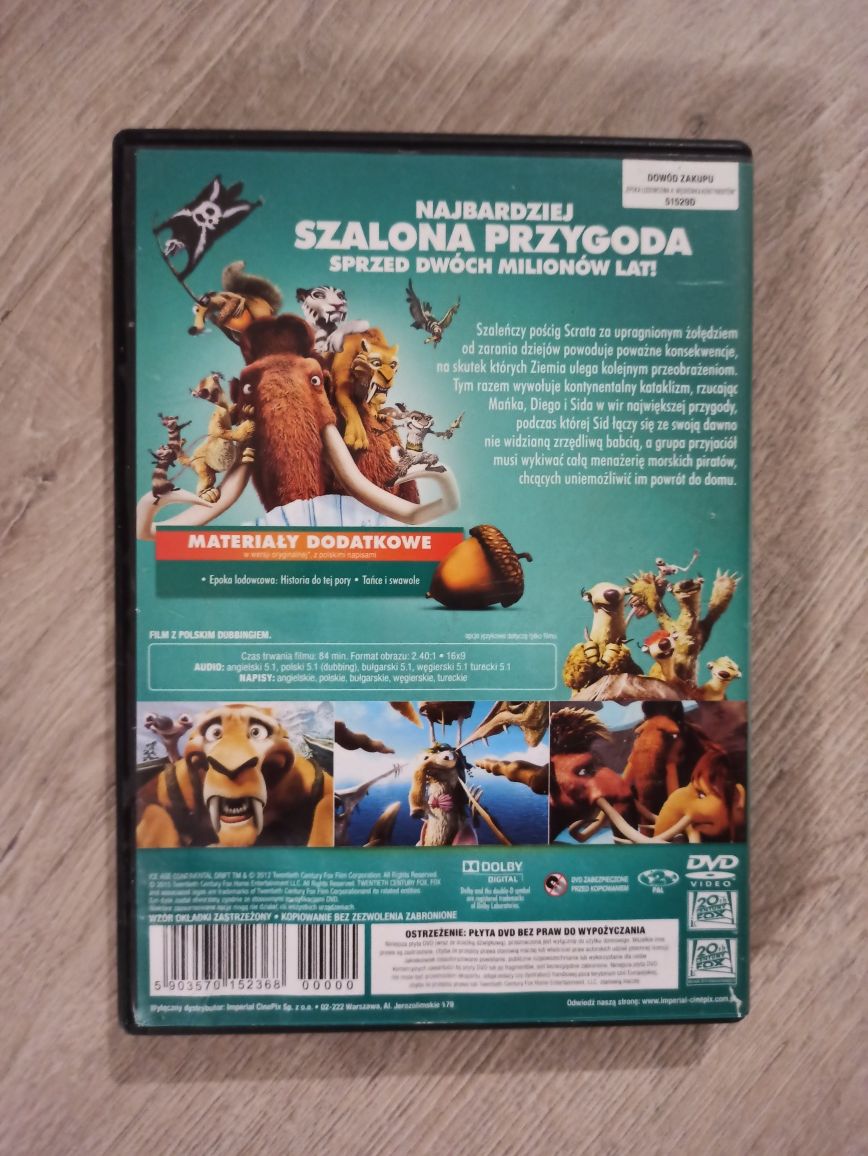 Epoka lodowcowa 4 płyta Dvd