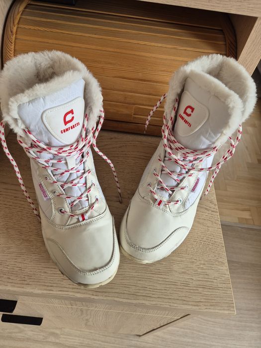 Piękne śniegowce buty zimowe damskie nieprzemakalne włoskie 38