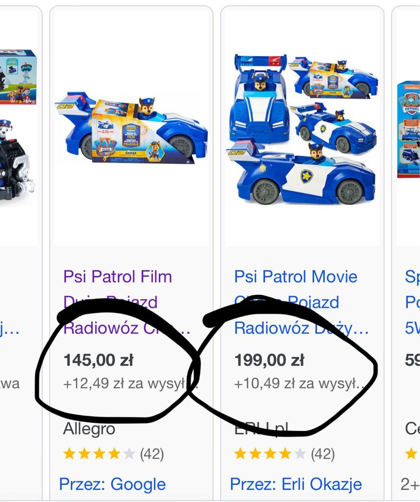 Psi Patrol Paw Patrol pojazd duży radiowóz Chase’a Chase