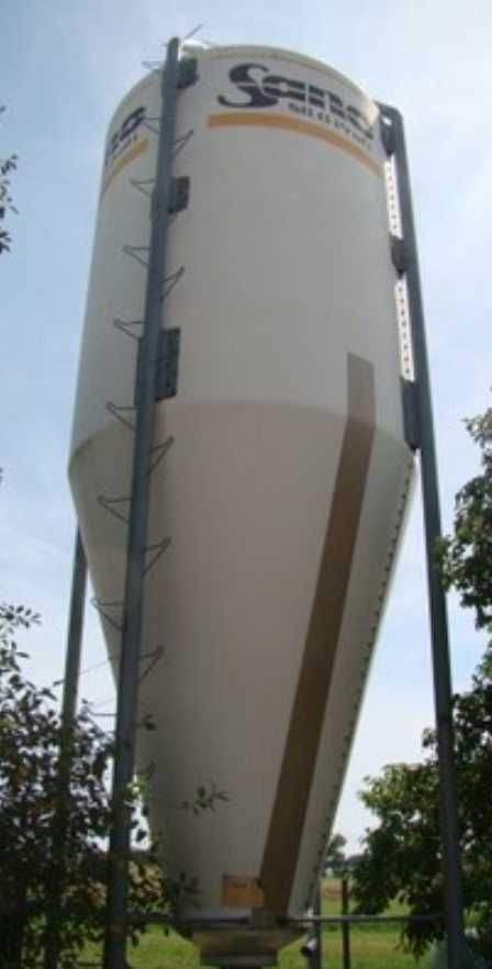 Silos lejowy paszowy zboża granulatu trociny bin podajnik żmijka