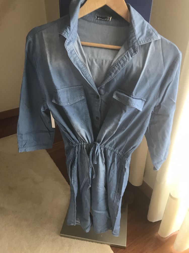 Camiseiro vestido ganga senhora, sem portes incluidos