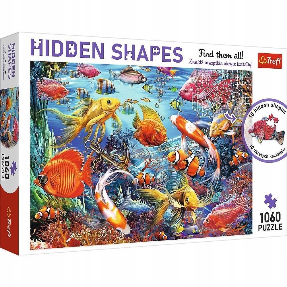 Puzzle 1060 Hidden Shapes Podwodne Życie Trefl