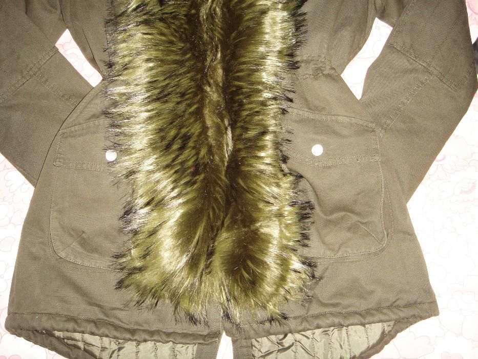 Parka khaki kurtka jenot szt XL r 40 42 j NOWA super kozaki BOTKi