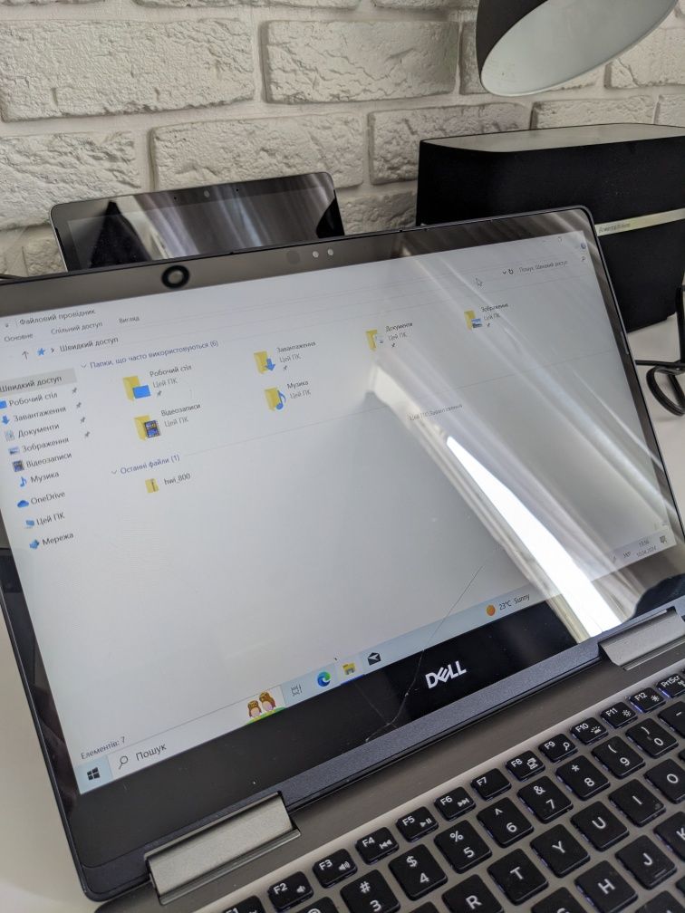 Дисплей з тріщинами на запчастини Dell inspiron 13 7000 7373 face id