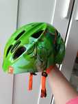 Kask rowerowy dziecięcy chłopięcy cratoni akino 49-53 S lampka dinozau