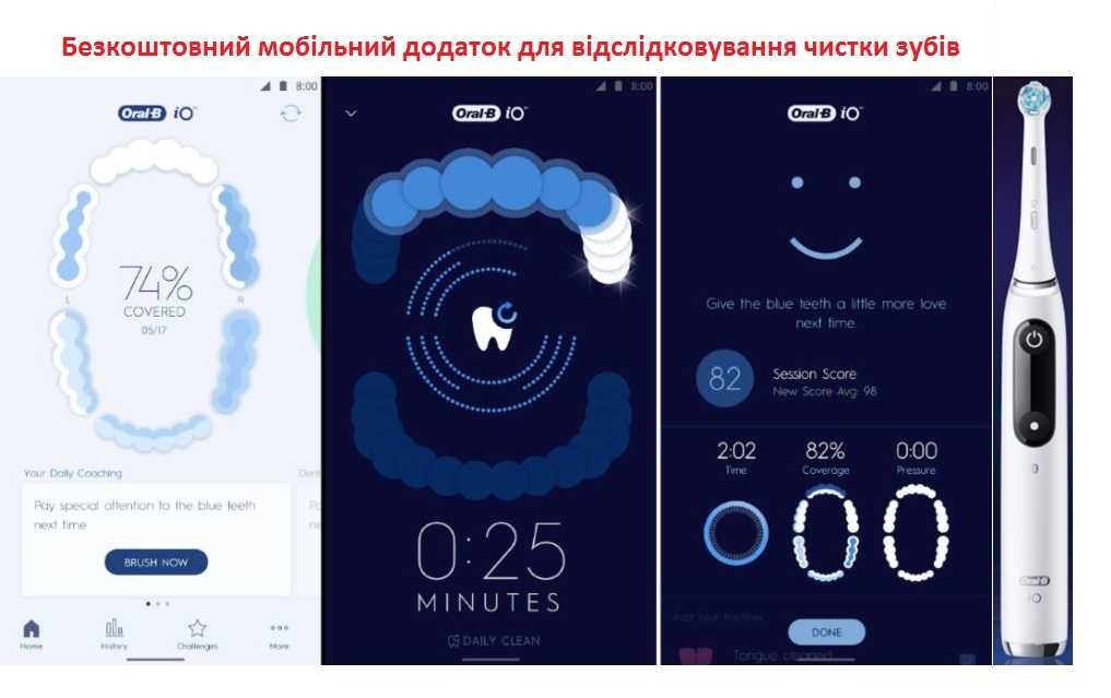 Насадки на електричну зубну щітку Oral-B iO Ultimate Gentle care Clean