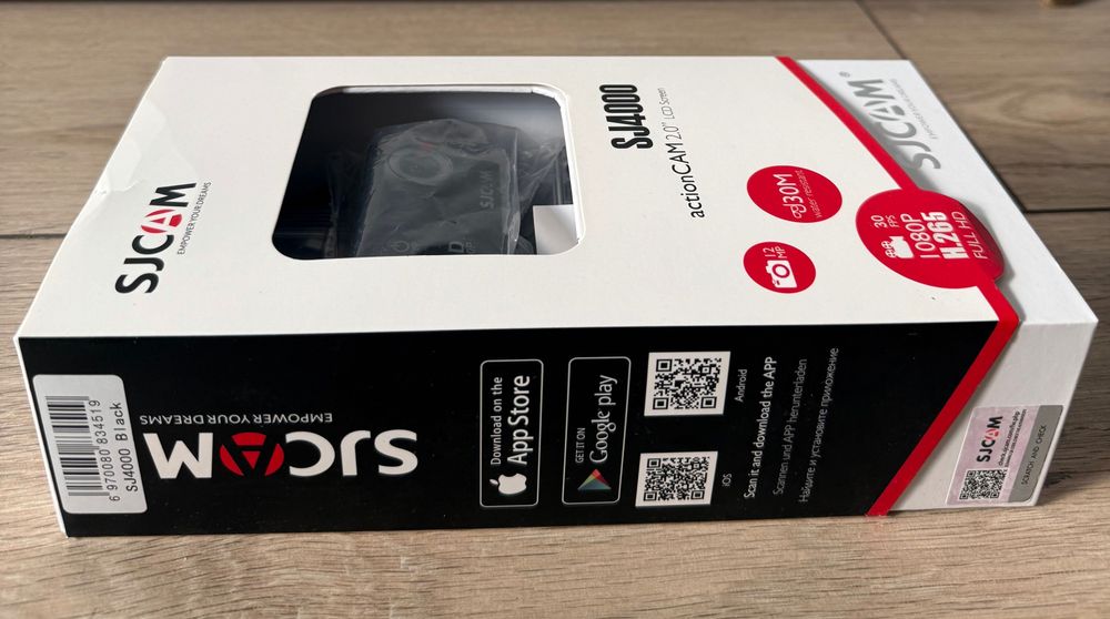 Kamera sportowa SJ4000 SJCAM 12MP Wodoodporna LCD 2.0" typu "GoPro"