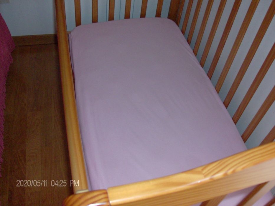 Acessórios para cama de grades de bebé em madeira