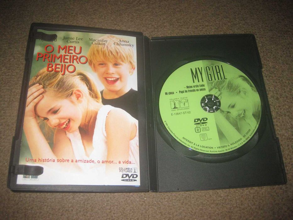 DVD "O Meu Primeiro Beijo" com Macaulay Culkin/Raro!