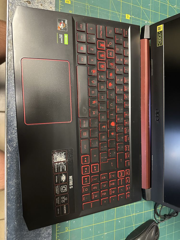 Acer nitro 5 an515-43 разборка запчасти донор акб, матрица, топкейс