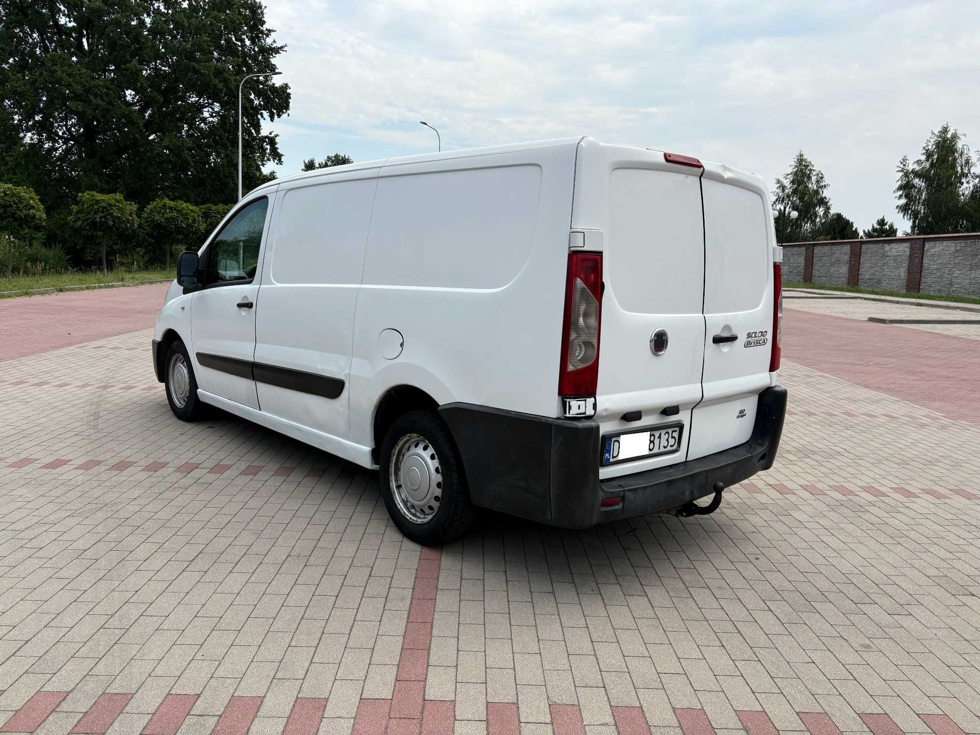 Fiat Scudo long 2.0hdi 120km. rok 2008 3 osobowy zarejestrowany klima