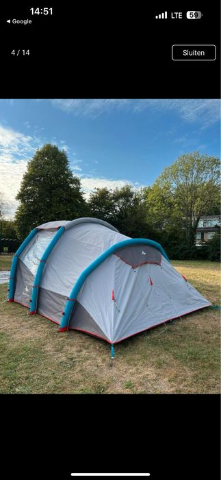 Продам палатку надувную Air Seconds 4.1 Quechua 4 местную