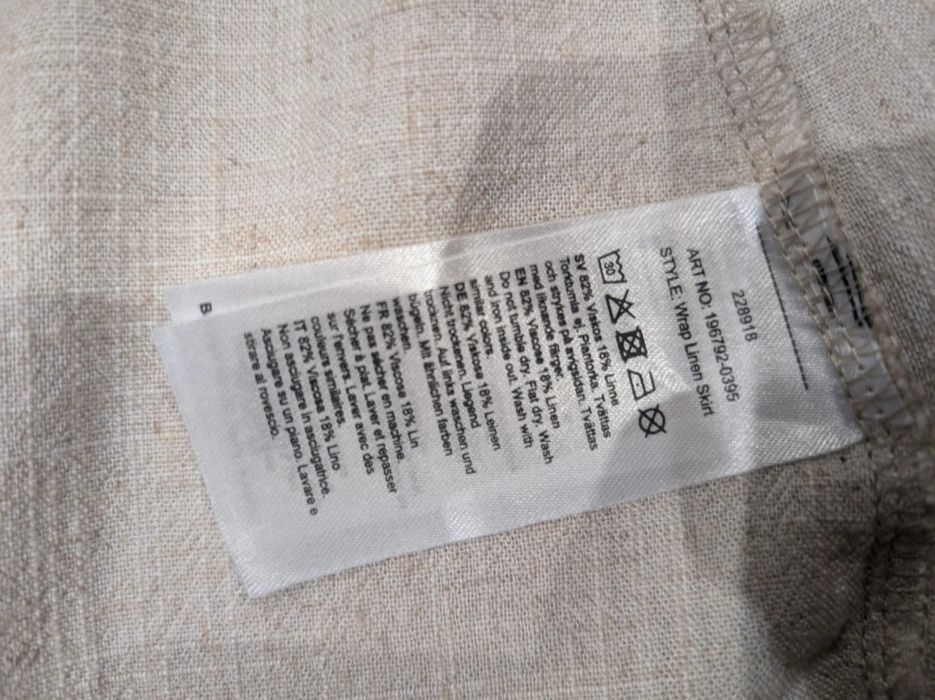 Zestaw marynarka spódnica len rozmiar M