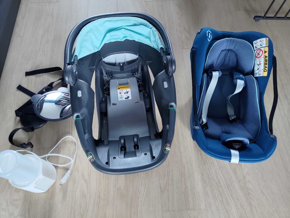 (Rezerwacja) Fotelik-nosidełko Maxi Cosi Coral 360 + dodatki