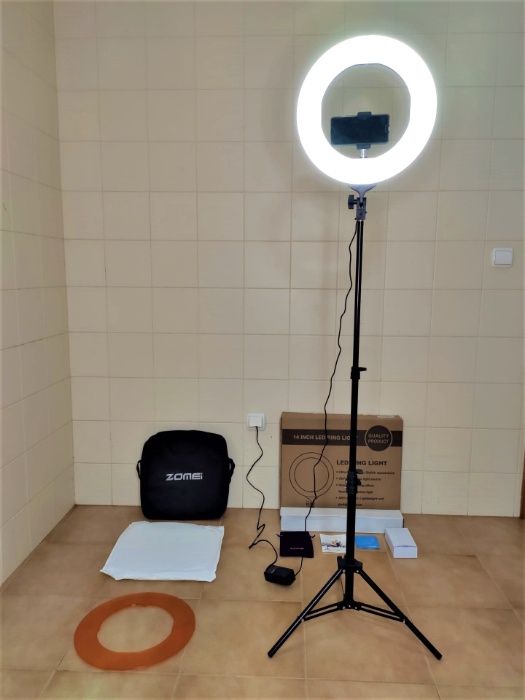 [NOVO] Ring Light ZOMEI [35 cm] - Tripé Extensível [60 cm - 160 cm]