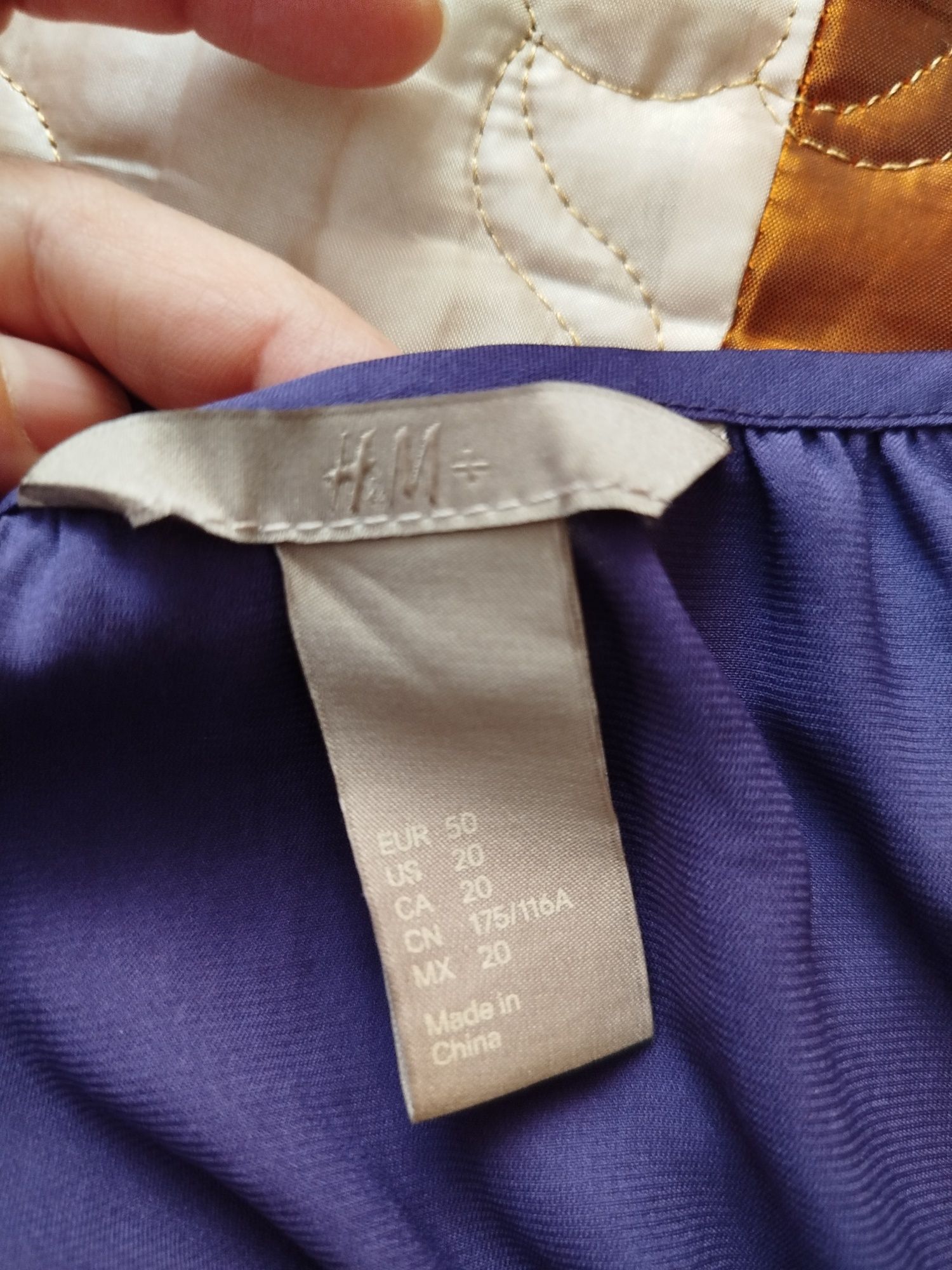 Elegancka bluzka, fiolet, r. 50, H&M