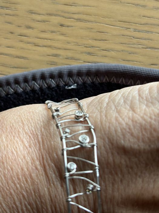 TOUS. Pulseira em prata.