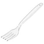 widelec transparentny 18cm deluxe 50szt. papstar