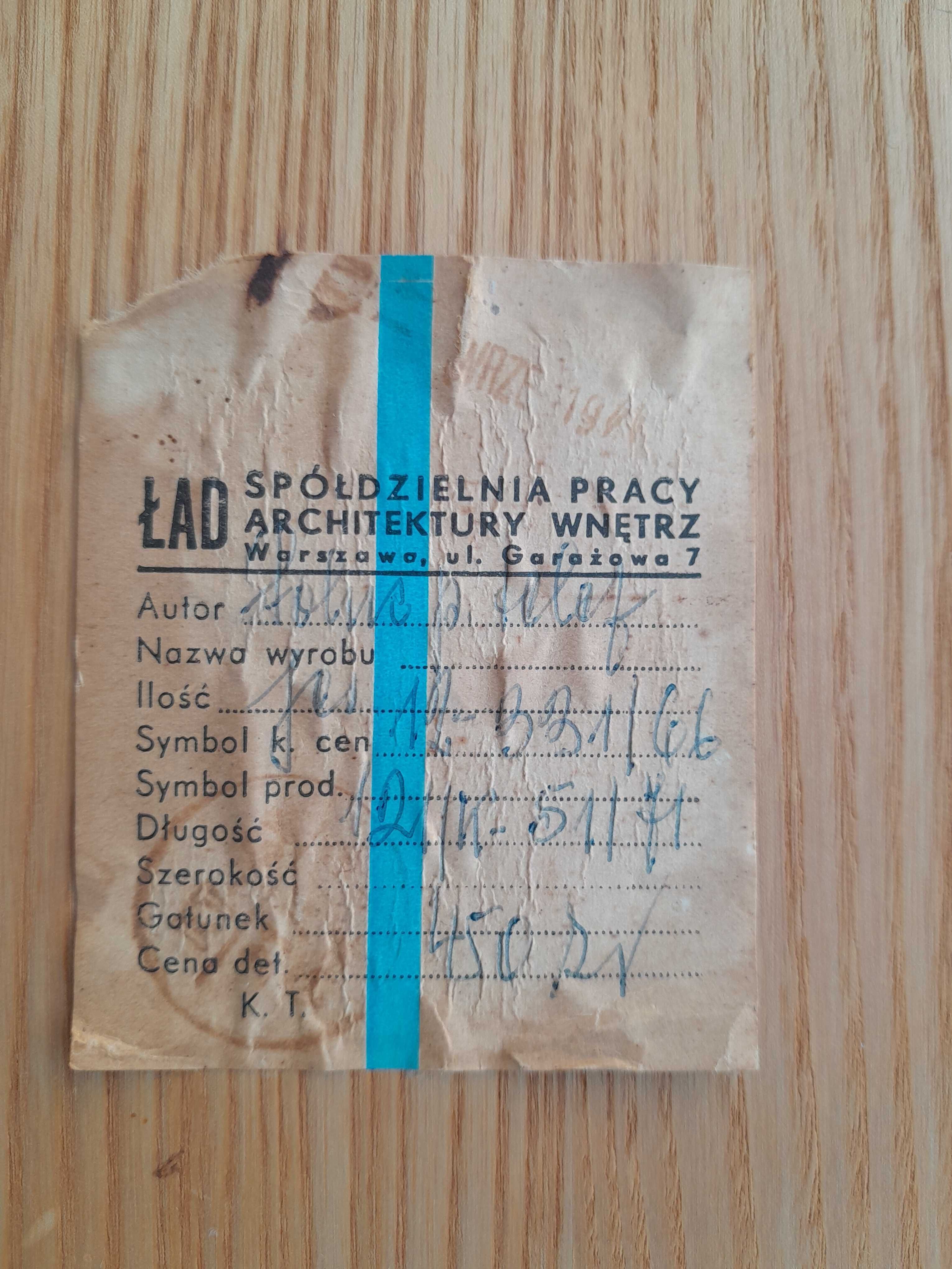 Stary stolik Spółdzielnia Pracy Architektury Wnętrz ŁAD