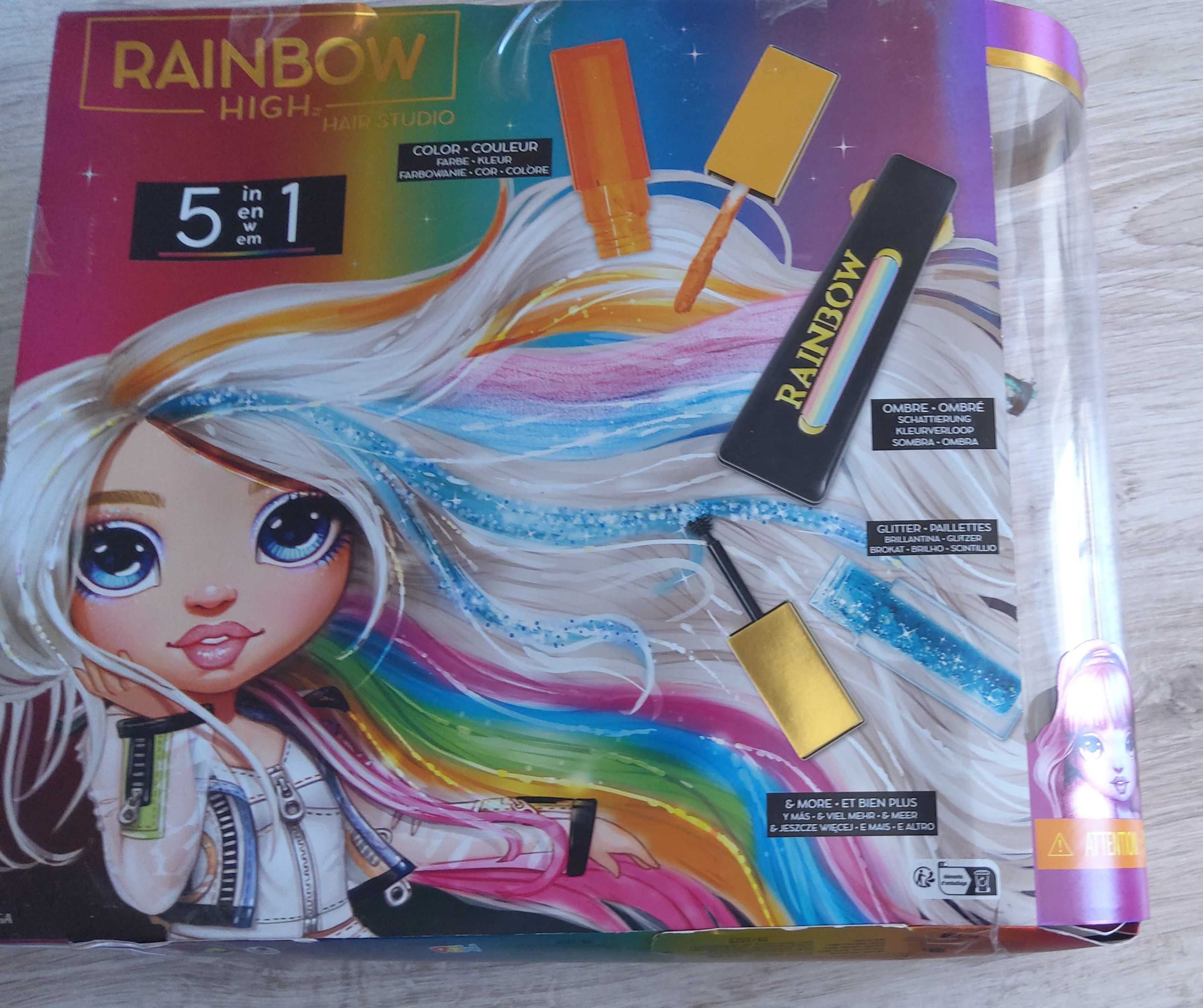 Rainbow High Hair Studio z lalką AMAYA 569329 stylizacja włosów opis