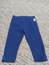 Granatowe legginsy 3/4 na lato Coccodrillo 92 bdb