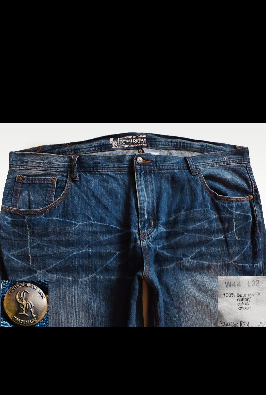 Spodnie jeansy damskie 50/52