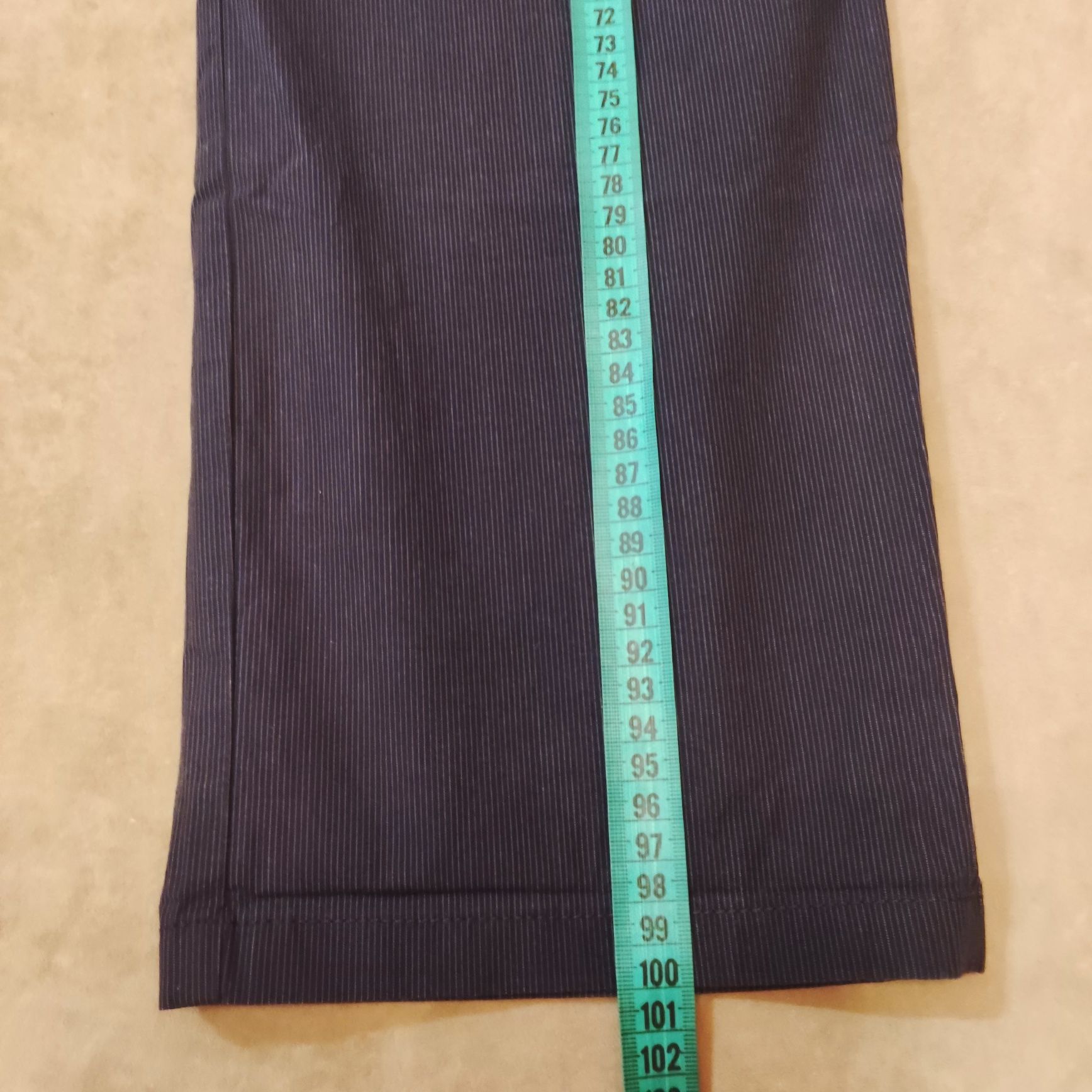 Мужские брюки в полоску тёмно-синие размер52 L