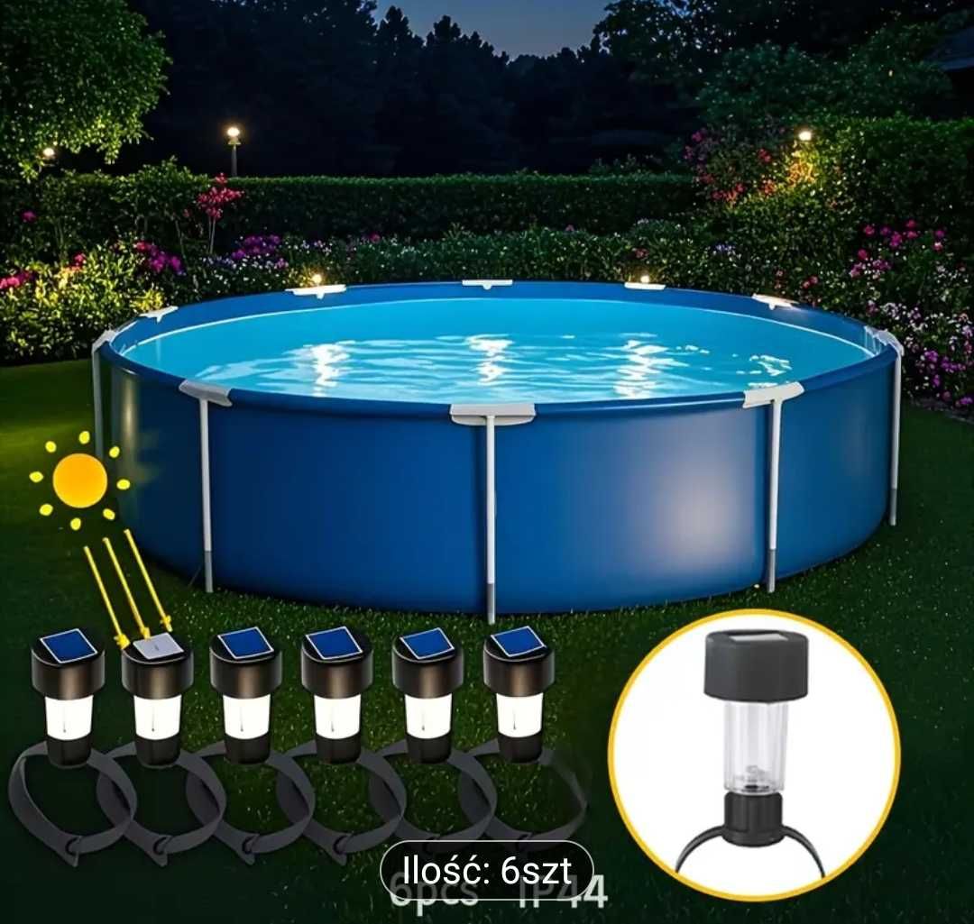 Lampki solarne do basenu na basen słoneczne