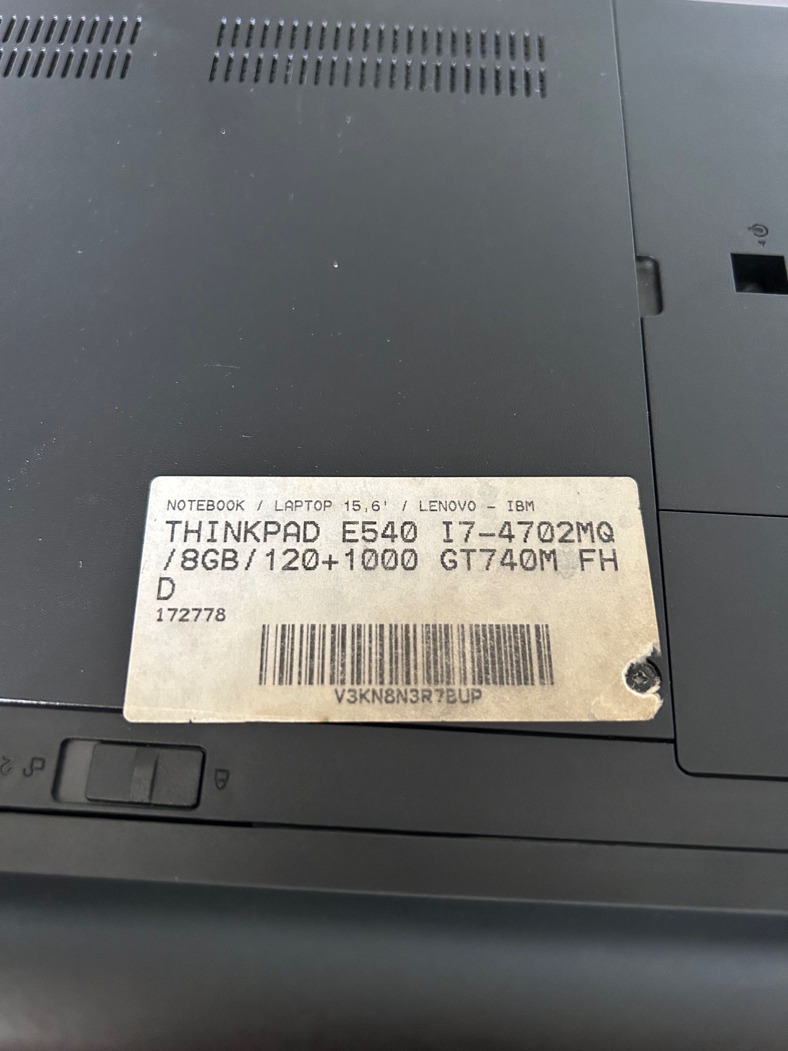 Lenovo ThinkPad E540 i7,NVIDIA GeForce GT,1920x1080,16GB RAM,120GB+1TB
