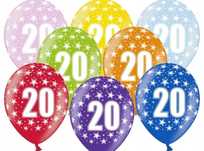 Balony na 20 urodziny imprezę kolorowe 283szt.