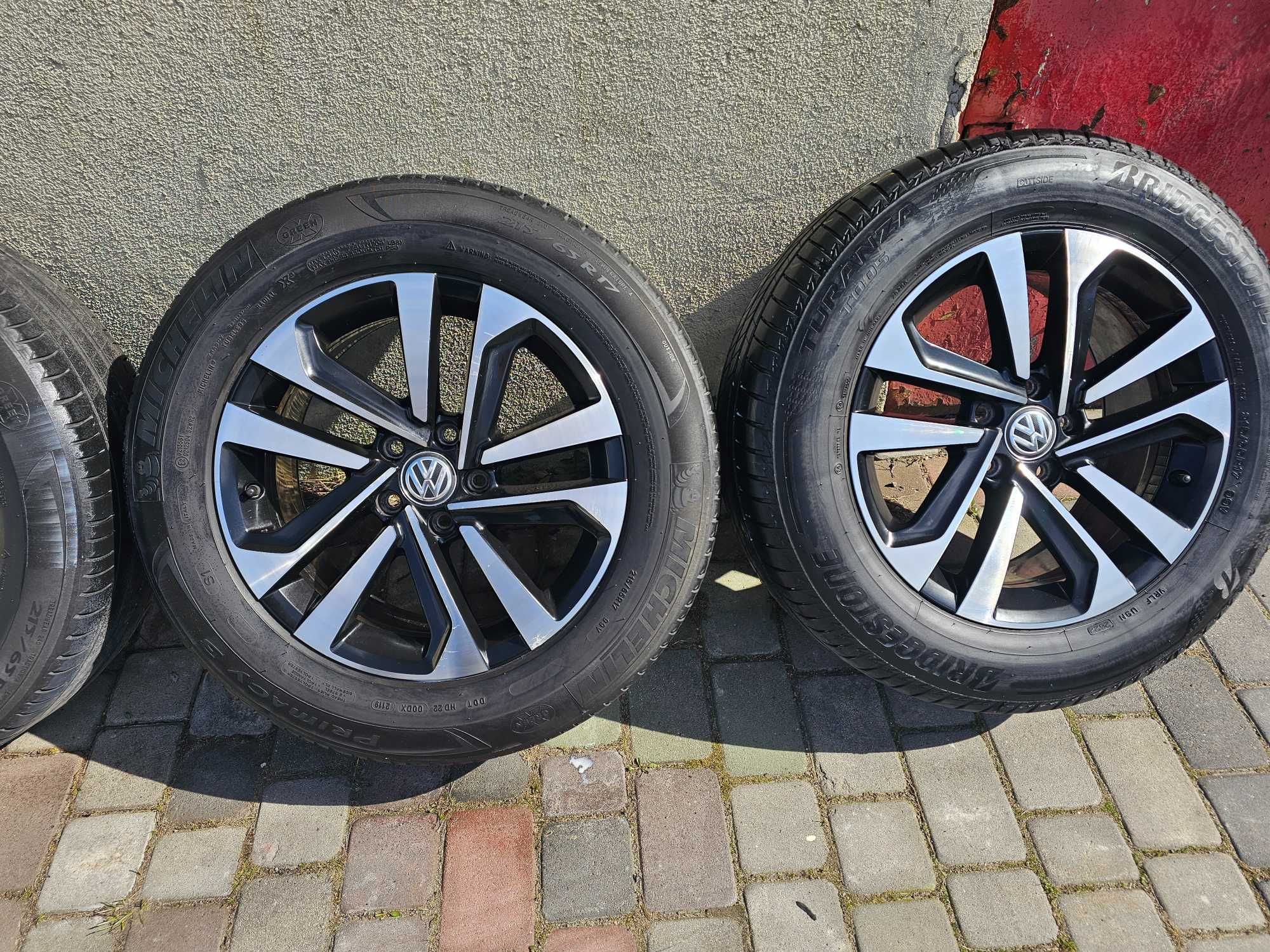 koła vw tiguan alufelgi koła 17 cali 215 65 r17 t roc passat t cross